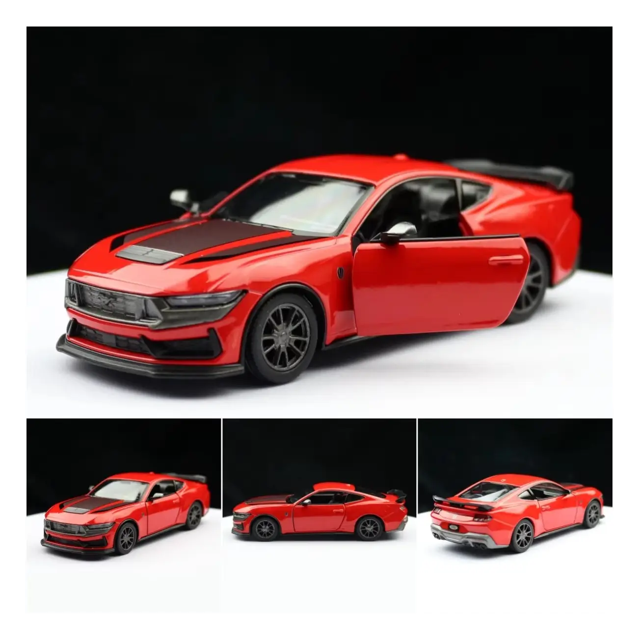 KINSMART 1/38 2024 Ford Mustang Dark Horse Diecast Car Model