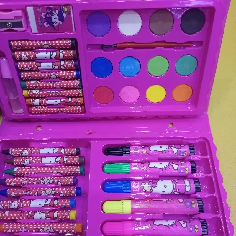 42 Pieces School Kids Crayons Pastels Markers Color Pencils Art Set Drawing Color Kit