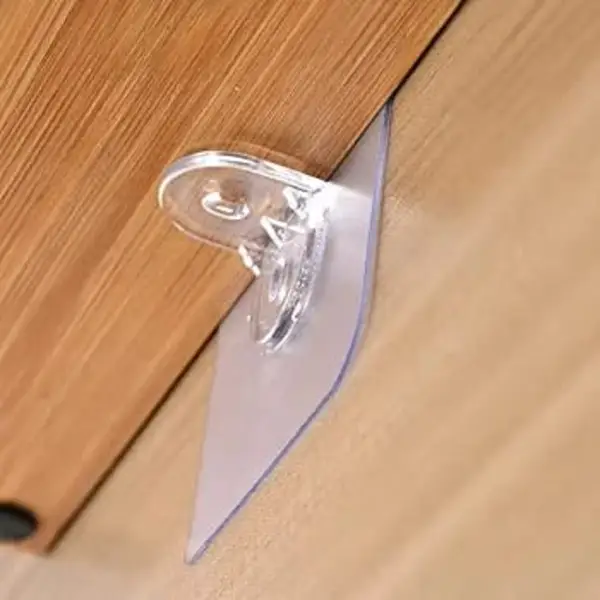 6 PCs Shelf Support Peg Punch Free Wardrobe Partition Layer Fixed Paste Hook Shelf Strong Grip Support Adhesive Pegs for Closet Cabinet Board