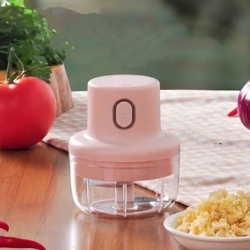 Mini Electric Chopper, Multifunctional Electric Vegetable Cutter, USB Rechargeable Potato Smasher, Meat Grinder Food Chopper Kitchen Tools