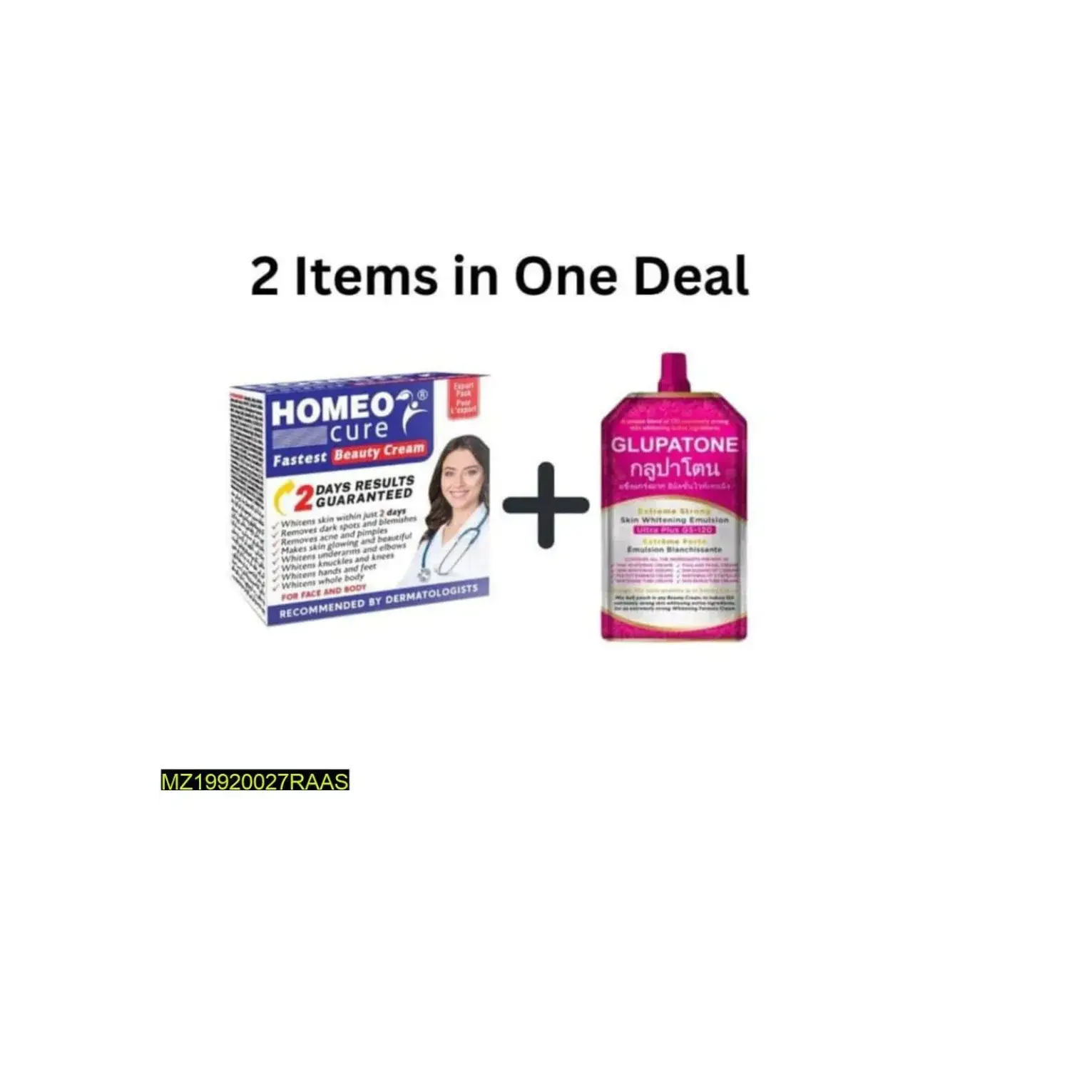 Homeo Cream and Glupton Deal Original | 2 items in one deal