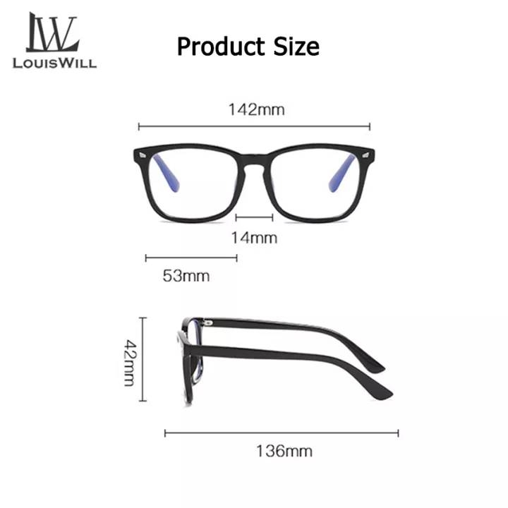LouisWill Computer Glasses Unisex Glasses Anti Blue Laser