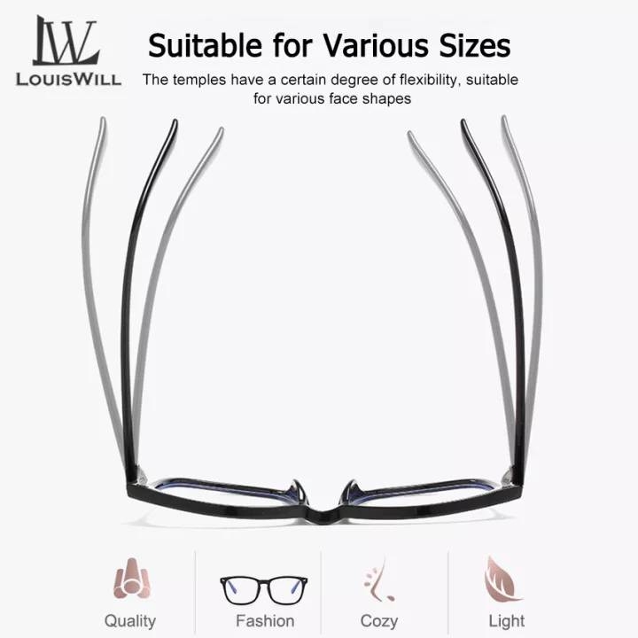 LouisWill Computer Glasses Unisex Glasses Anti Blue Laser