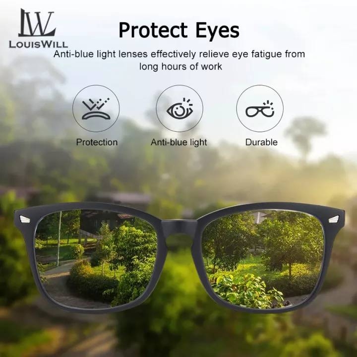 LouisWill Computer Glasses Unisex Glasses Anti Blue Laser