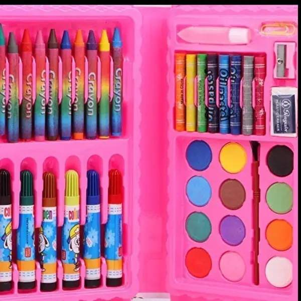 42 Pieces School Kids Crayons Pastels Markers Color Pencils Art Set Drawing Color Kit