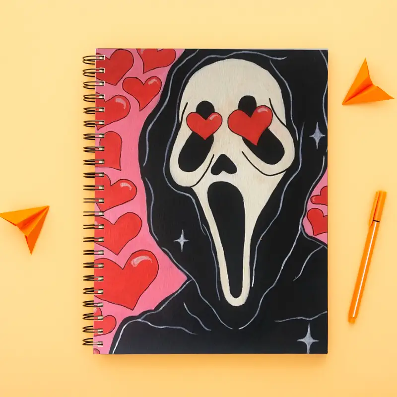 Cute Illustrated Spiral notebook for Girls-A5 size -Printed cover back & front