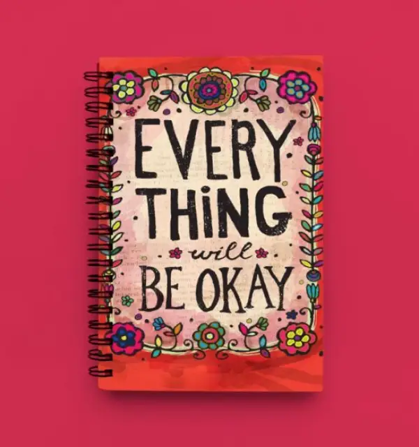 Cute Illustrated Spiral notebook for Girls-A5 size -Printed cover back & front