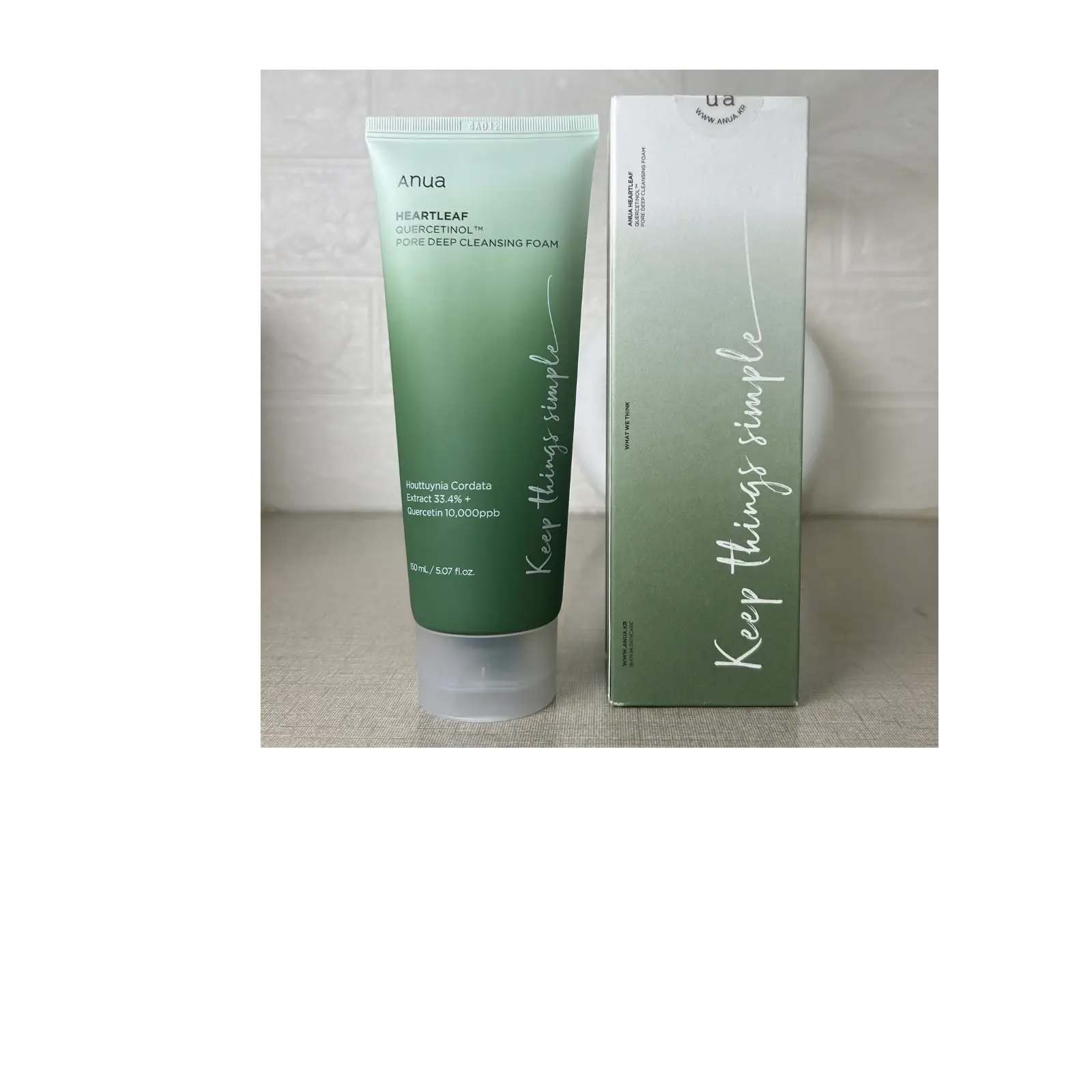 ANUA HEATLEAF QUERCETINE DEEP CLEANSIOL PORNG FOAM