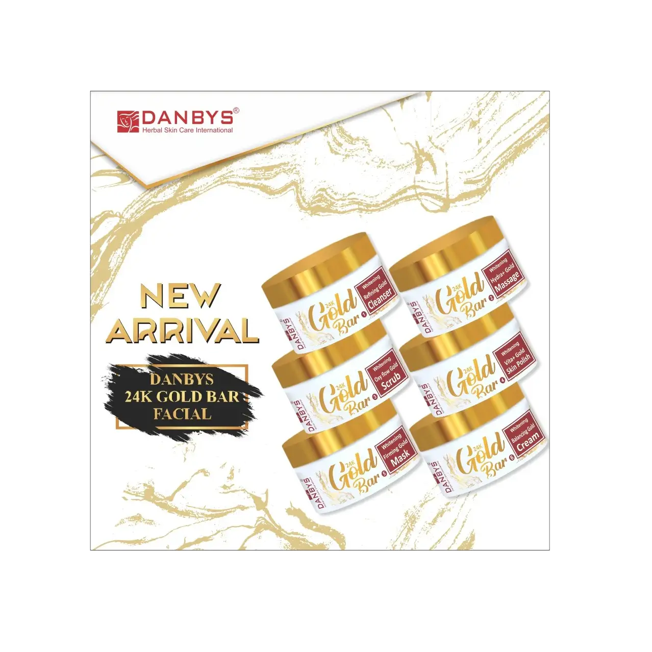GOLD SERIES 6 Step complete faicail Best Quality...|  24k gold facial