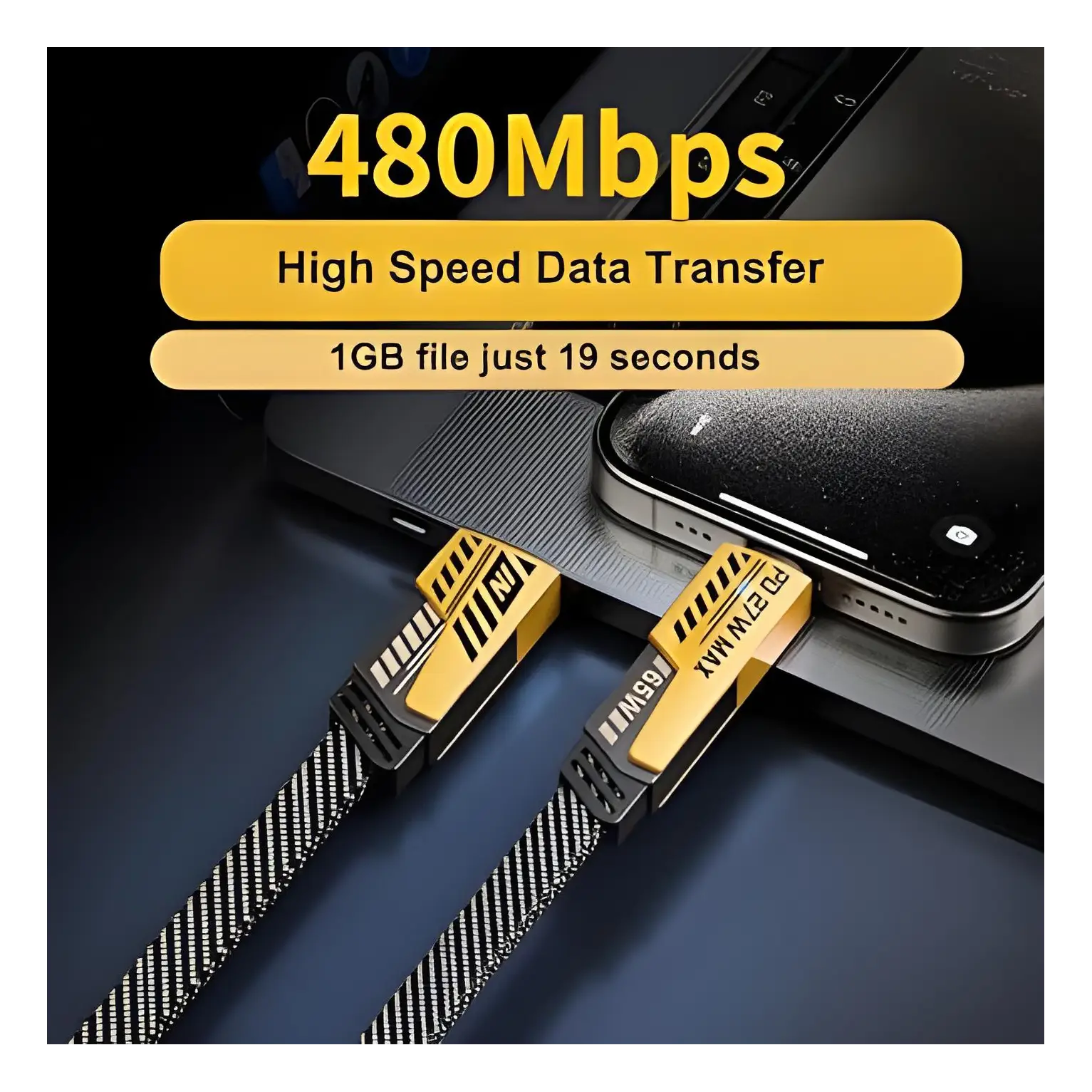 4in1 Cable For Charging And High Speed Data Transfer.