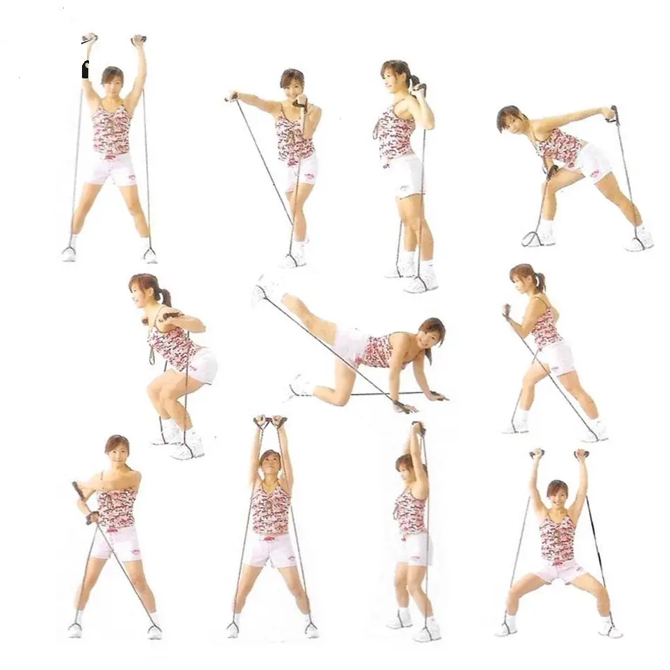 Resistance Bands Set Latex Elastic Tube Pull Rope Gym Yoga Stretch Rope Fitness Equipment