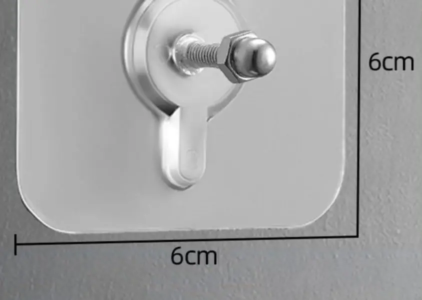 5 PCs Screw Hooks with Nut Self Adhesive Hanging Holder Shelf Rack Mounted Photo Picture Wall Free Drill Kitchen Bathroom Decor