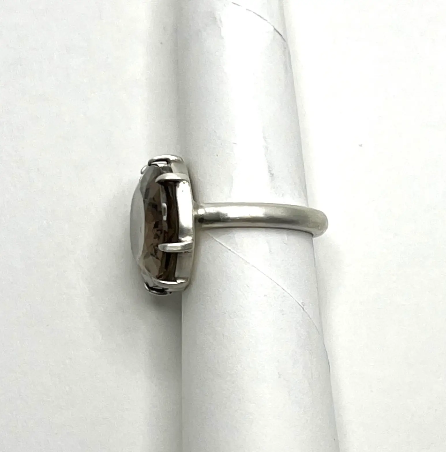SMOKY QUARTZ EAST WEST RING