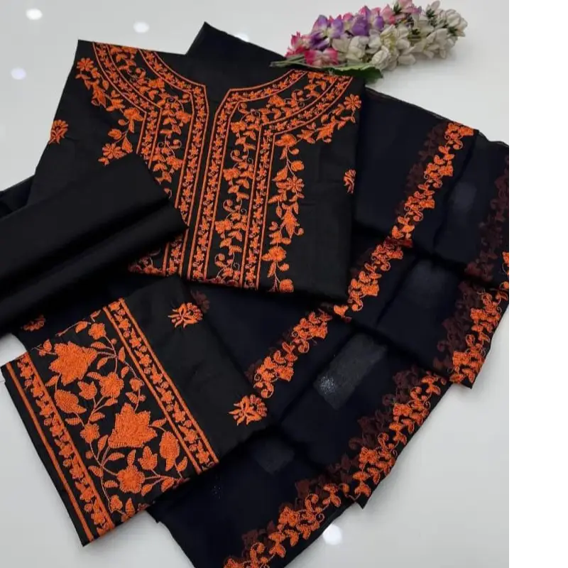 Shaista Lodhi 3Pc Embroidered Lawn Cotton Suit