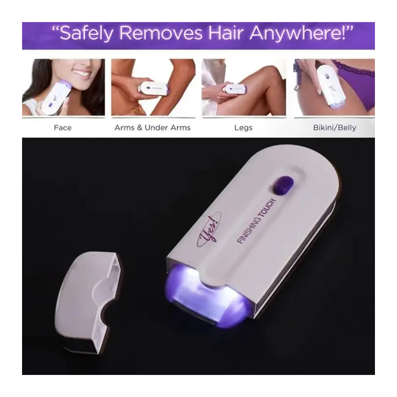 YES Finishing Touch USB Rechargeable 2 in 1 Instant Painless Hair Removal Machine for Men Women