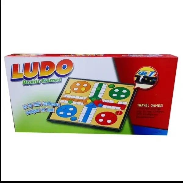 Foldable Magnetic Ludo Brain Game Multicolor