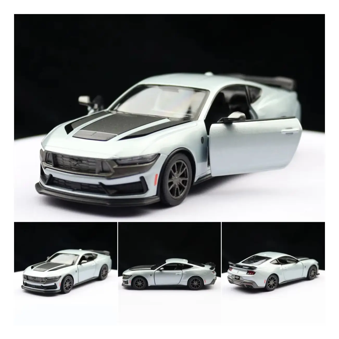 KINSMART 1/38 2024 Ford Mustang Dark Horse Diecast Car Model