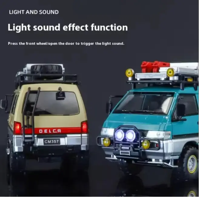 1:24 Mitsubishi Delica Off-Road MPV Metal Alloy Car Model