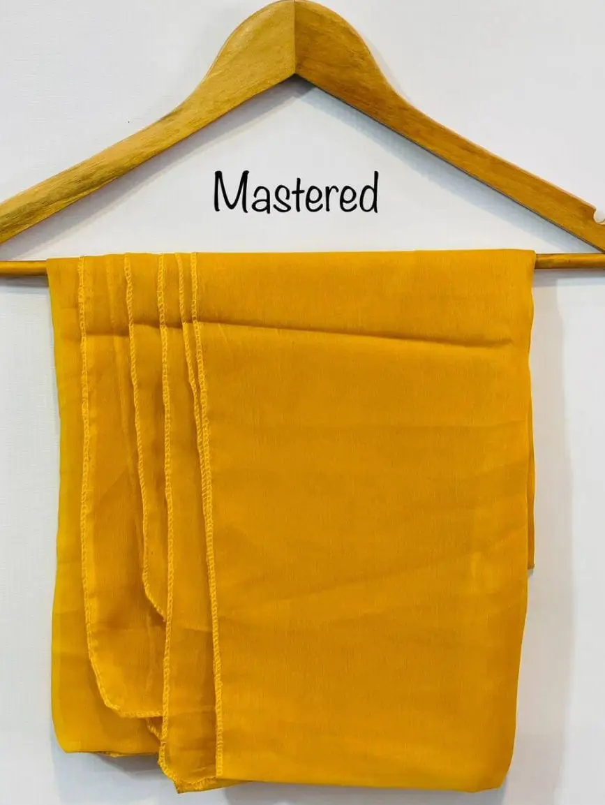 Crinkle Plain Dupatta