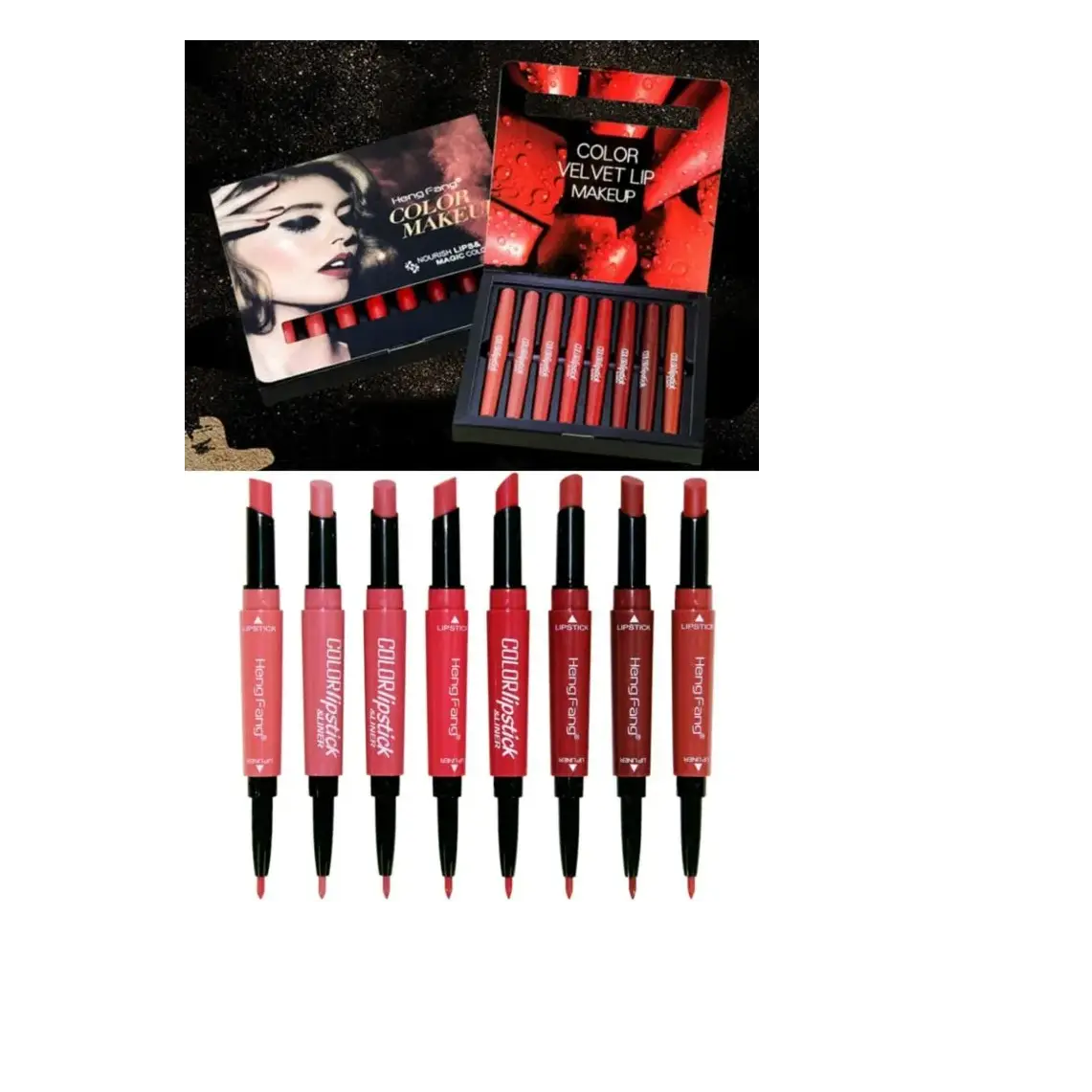 HENG FANG 2in1 LIPSTICK... 8 LIPSTICKS PACK....