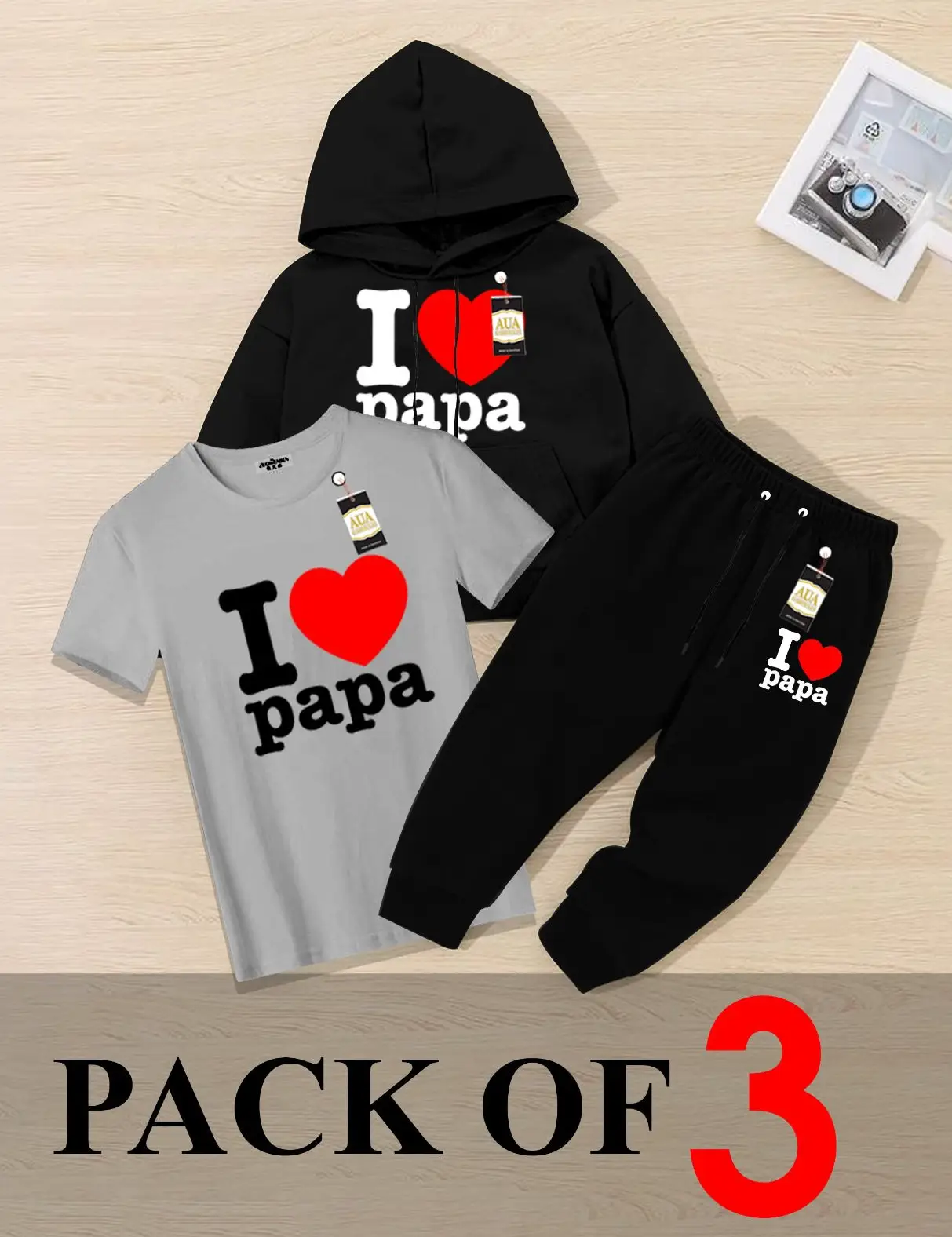 _Winter Collection For Kids  Hoddi +t shirt +Trouser_